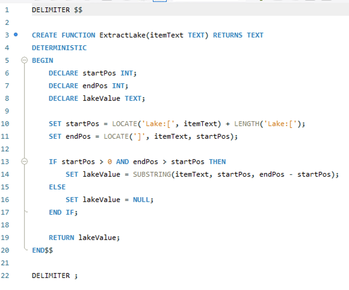 extractLake SQL Function